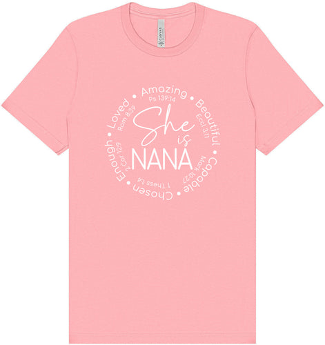 Biblical Nana Adult Bella Canvas Shirt