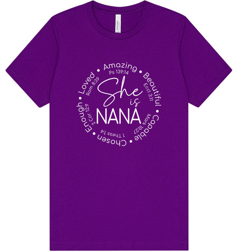 Biblical Nana Adult Bella Canvas Shirt