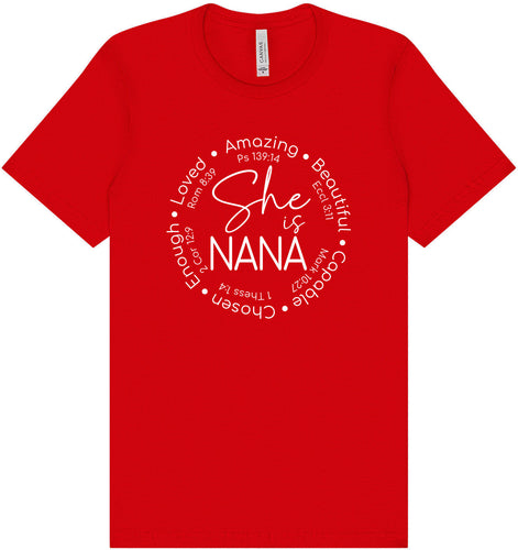 Biblical Nana Adult Bella Canvas Shirt