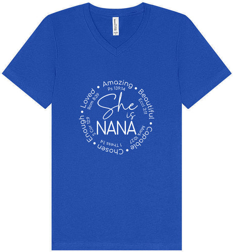 Biblical Nana Unisex V-Neck Shirt