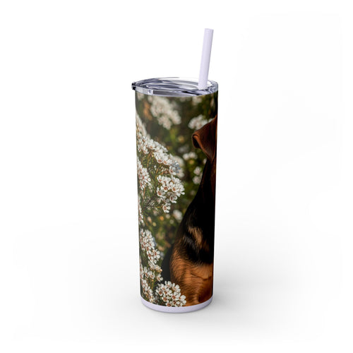 Skinny Tumbler with Straw – 20 oz Stainless Steel Cup