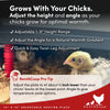 RentACoop 12x12” Adjustable Heating Plate with Bonus Foldable Anti-Roost Cone for up to 20 Chicks