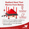 RentACoop 10x10” Adjustable Heating Plate with Bonus Foldable Anti-Roost Cone for up to 15 Chicks
