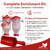 RentACoop Large, Height Adjustable Chicken Treat Dispenser