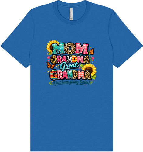Mom, Grandma, Great Grandma Adult Bella Canvas Shirt