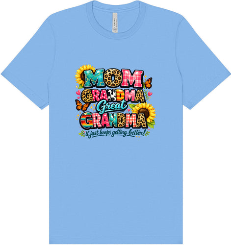 Mom, Grandma, Great Grandma Adult Bella Canvas Shirt