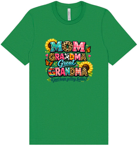 Mom, Grandma, Great Grandma Adult Bella Canvas Shirt