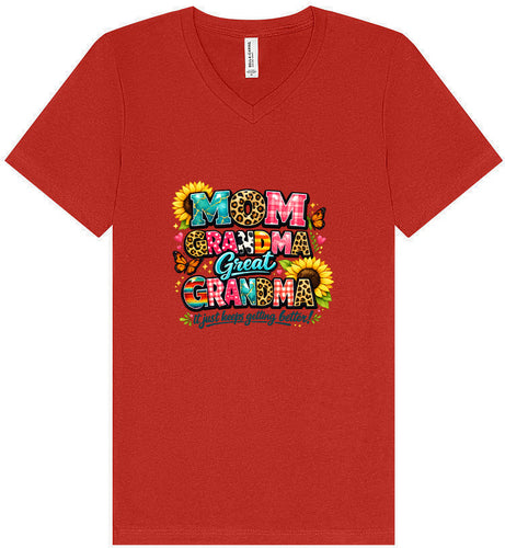 Mom, Grandma, Great Grandma Unisex V-Neck Shirt
