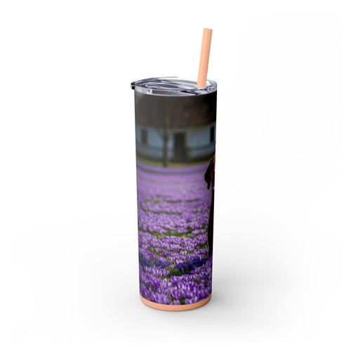 Skinny Tumbler with Straw – 20 oz Stainless Steel Cup