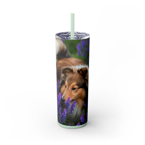 Skinny Tumbler with Straw – 20 oz Stainless Steel Cup