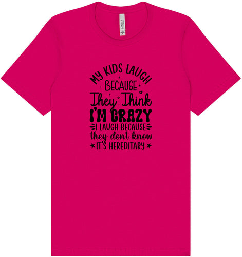 They Don't Know It's Hereditary Adult Bella Canvas Shirt