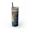 Skinny Tumbler with Straw – 20 oz Stainless Steel Cup