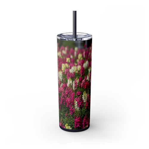 Skinny Tumbler with Straw – 20 oz Stainless Steel Cup