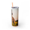 Skinny Tumbler with Straw – 20 oz Stainless Steel Cup