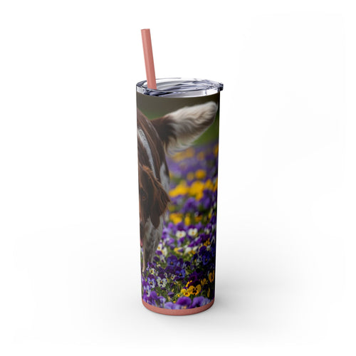 Skinny Tumbler with Straw – 20 oz Stainless Steel Cup