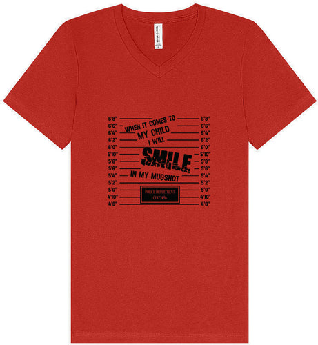 Smile in my Mugshot Unisex V-Neck Shirt