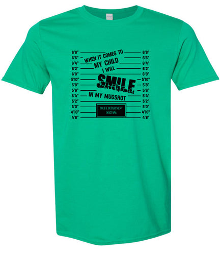 Smile in my Mugshot Adult Gildan Soft Shirt