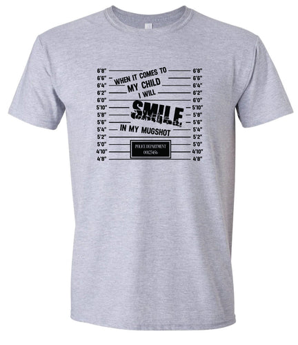 Smile in my Mugshot Adult Gildan Soft Shirt