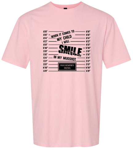 Smile in my Mugshot Adult Gildan Soft Shirt