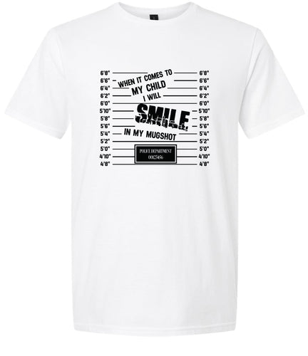 Smile in my Mugshot Adult Gildan Soft Shirt