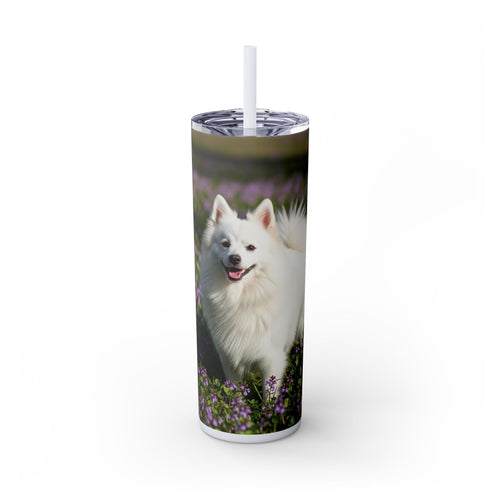 Skinny Tumbler with Straw – 20 oz Stainless Steel Cup
