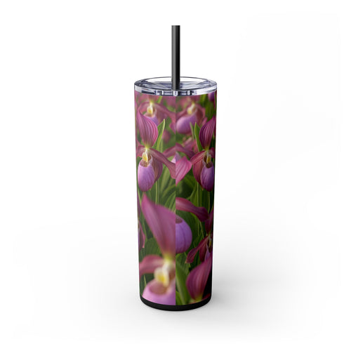 Skinny Tumbler with Straw – 20 oz Stainless Steel Cup