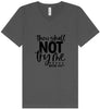Thou Shall Not Try Me Unisex V-Neck Shirt