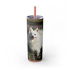 Skinny Tumbler with Straw – 20 oz Stainless Steel Cup