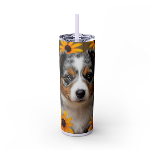 Skinny Tumbler with Straw – 20 oz Stainless Steel Cup