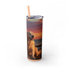 Skinny Tumbler with Straw – 20 oz Stainless Steel Cup
