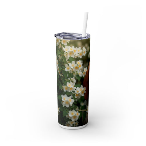 Skinny Tumbler with Straw – 20 oz Stainless Steel Cup