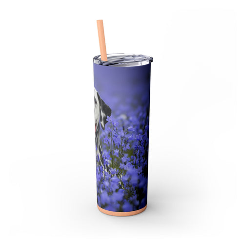Skinny Tumbler with Straw – 20 oz Stainless Steel Cup