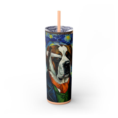 Skinny Tumbler with Straw – 20 oz Stainless Steel Cup