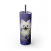Skinny Tumbler with Straw – 20 oz Stainless Steel Cup