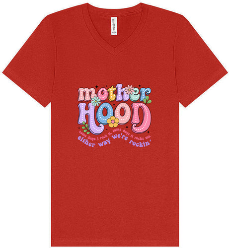 Rockin Motherhood Unisex V-Neck Shirt