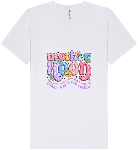 Rockin Motherhood Unisex V-Neck Shirt