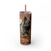 Skinny Tumbler with Straw – 20 oz Stainless Steel Cup