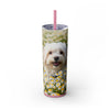 Skinny Tumbler with Straw – 20 oz Stainless Steel Cup