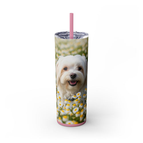 Skinny Tumbler with Straw – 20 oz Stainless Steel Cup