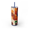 Skinny Tumbler with Straw – 20 oz Stainless Steel Cup