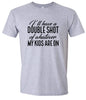 Double Shot of What My Kids Are On Adult Gildan Soft Shirt
