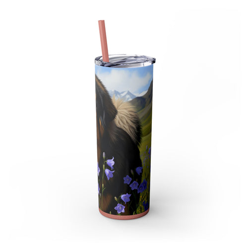 Skinny Tumbler with Straw – 20 oz Stainless Steel Cup