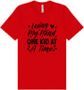 Losing My Mind One Kid at a Time Adult Bella Canvas Shirt