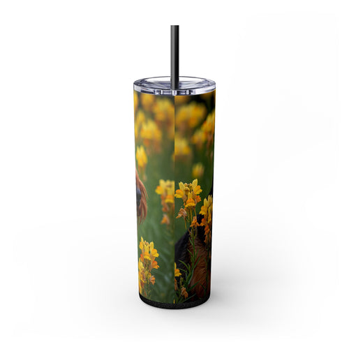 Skinny Tumbler with Straw – 20 oz Stainless Steel Cup