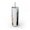 Skinny Tumbler with Straw – 20 oz Stainless Steel Cup