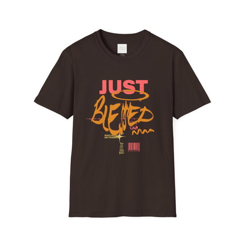 Just Blessed Graffiti Graphic Tee — Urban Faith Inspirational T-Shirt