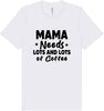 Mama Needs Lots of Coffee Adult Bella Canvas Shirt