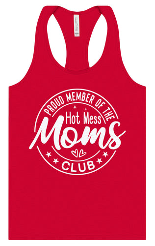 Hot Mess Moms Club Women's Racerback Tank