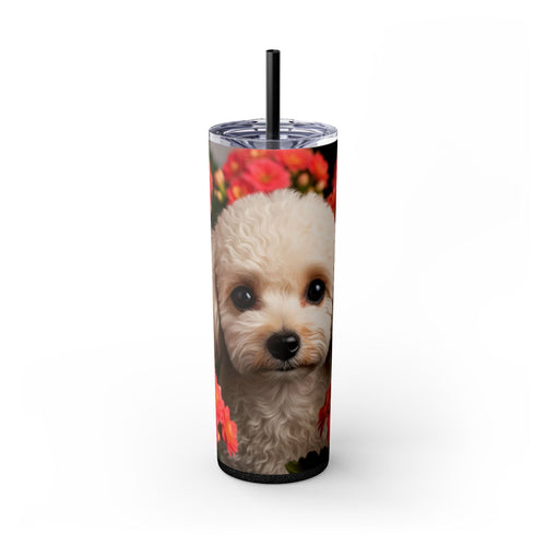 Skinny Tumbler with Straw – 20 oz Stainless Steel Cup