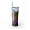 Skinny Tumbler with Straw – 20 oz Stainless Steel Cup